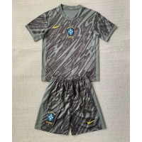 Camiseta Brasil Portero Primera Equipación para niños Copa America 2024 manga corta (+ pantalones cortos)